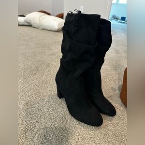 Banana Republic Slouchy Leather Boots, black
